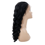 100% Virgin Human Hair Loose Wave 13x4 Transparent Lace Front Wig