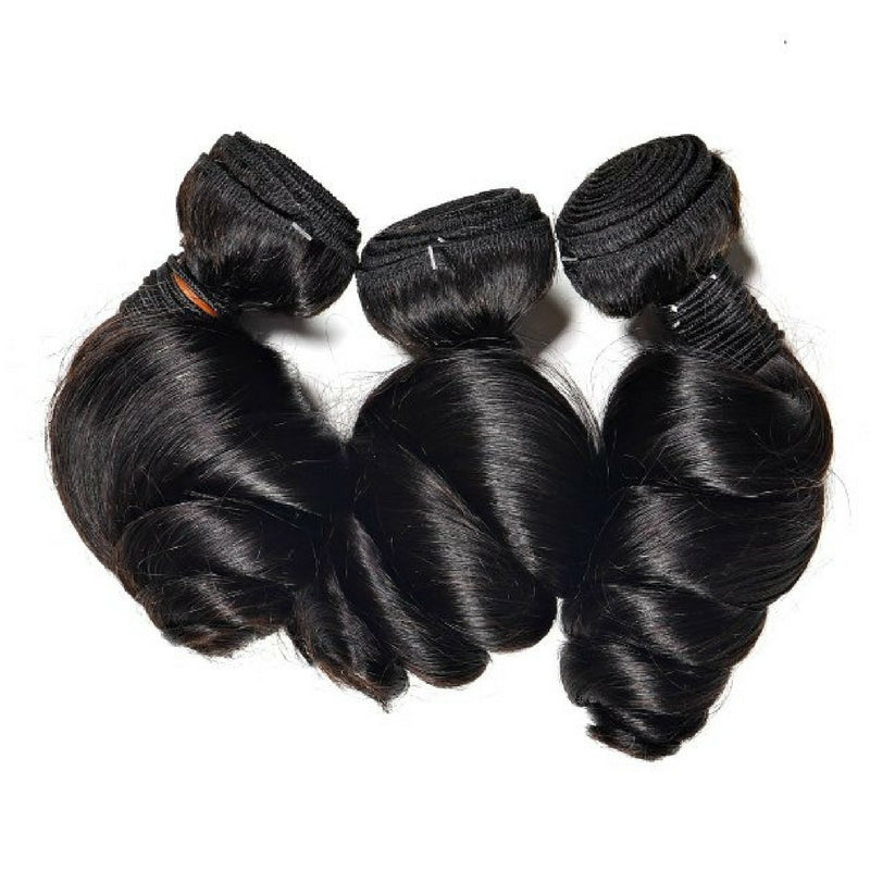 100% Virgin Human Hair Brazilian Loose Wave Bundle Deals