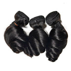 100% Virgin Human Hair Brazilian Loose Wave Bundle Deals