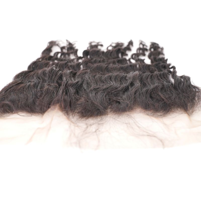 100% Virgin Human Hair Brazilian Deep Wave 13x4 Frontal