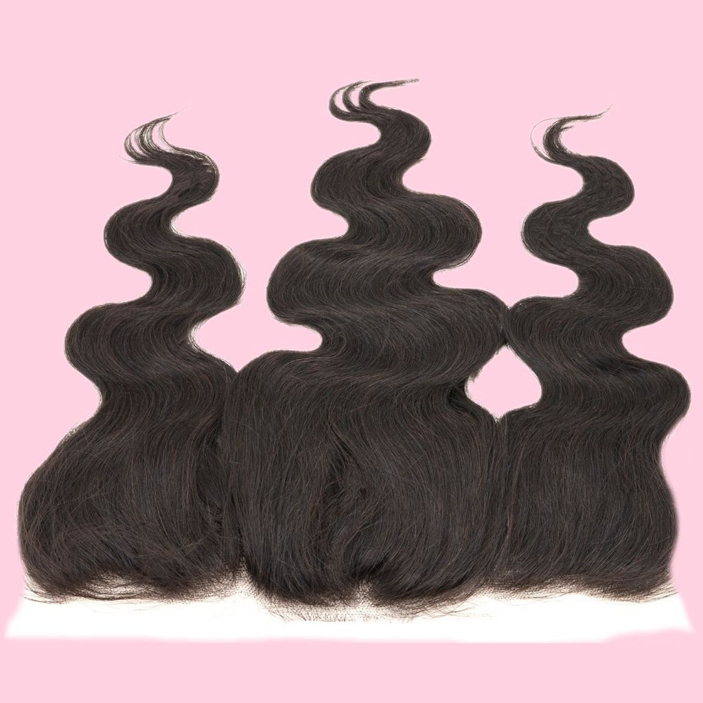 100% Virgin Human Hair Brazilian Body Wave 13x4 Frontal Transparent Lace