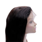 100% Virgin Human Hair Straight Full Transparent Lace Wig
