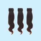 100% Raw Indian Human Hair Wavy Hair Bundle Deal