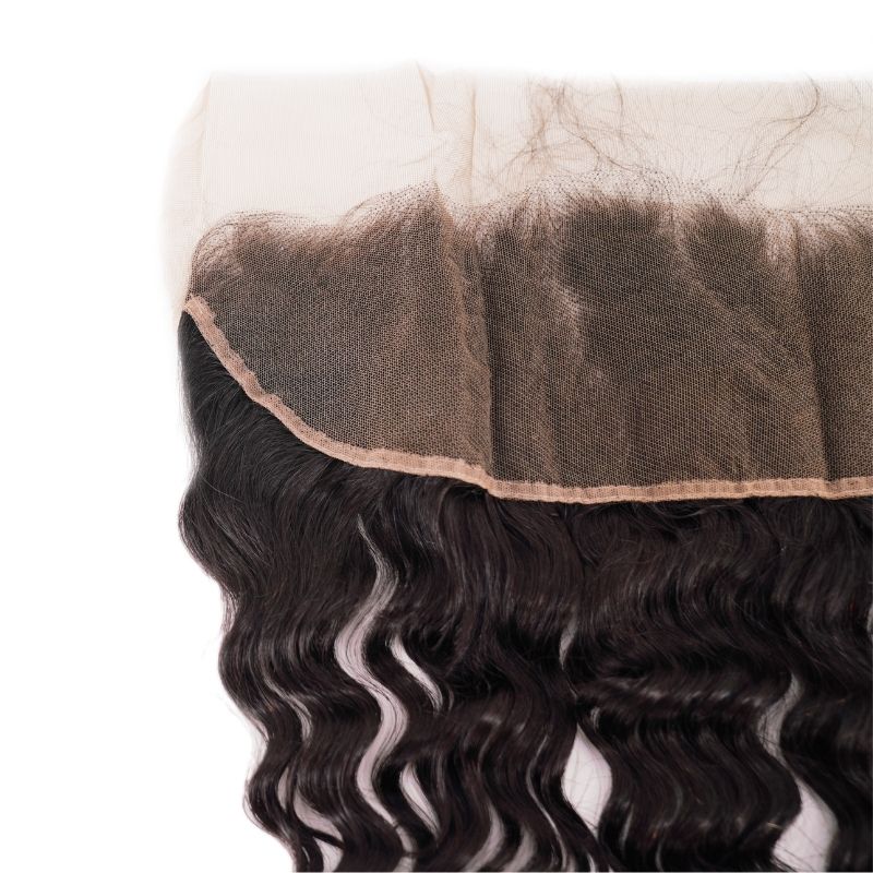 100% Virgin Human Hair Brazilian Deep Wave 13x4 Frontal