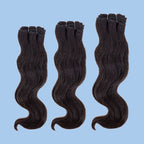 100% Raw Indian Human Hair Wavy Hair Bundle Deal