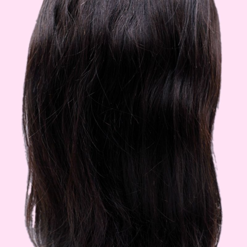 100% Virgin Human Hair Straight Full Transparent Lace Wig