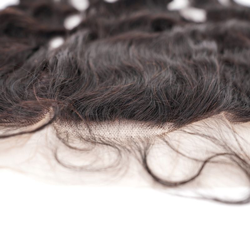 100% Virgin Human hair Brazilian Loose Wave13x4  Frontal