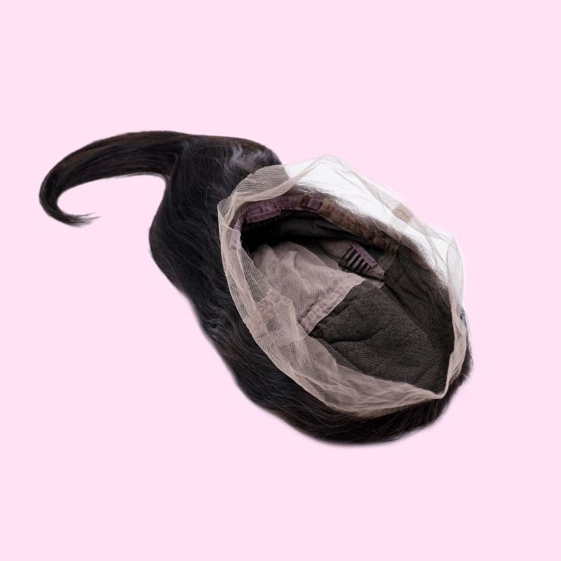 100% Virgin Human Hair Straight Full Transparent Lace Wig