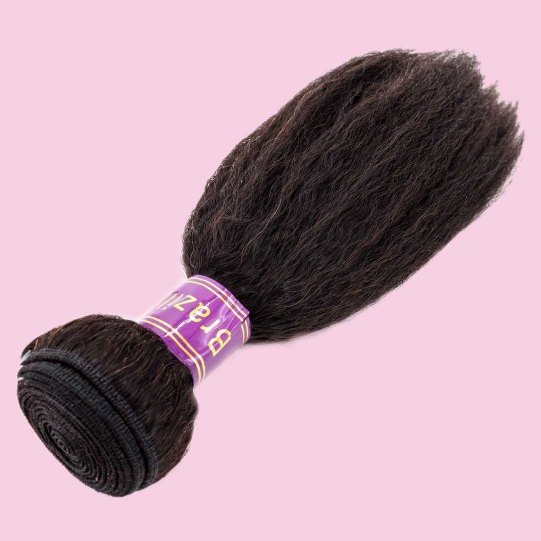100% Virgin Human Hair Brazilian Kinky Straight Bundles