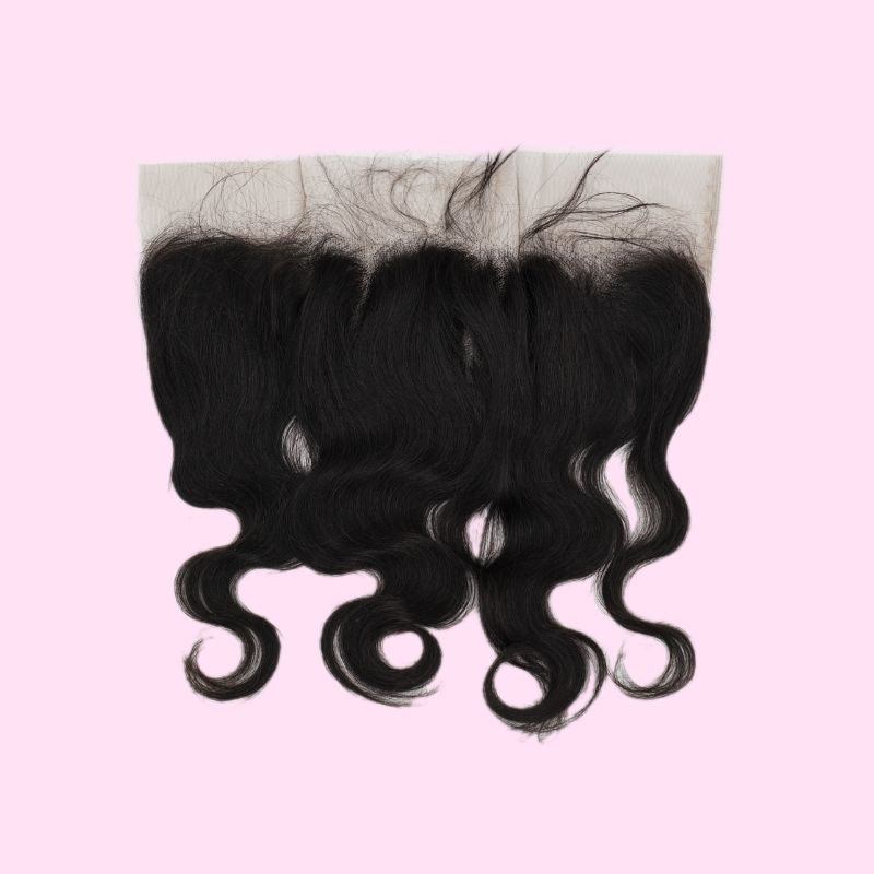 100% Virgin Human Hair Brazilian Body Wave 13x4 Frontal Transparent Lace