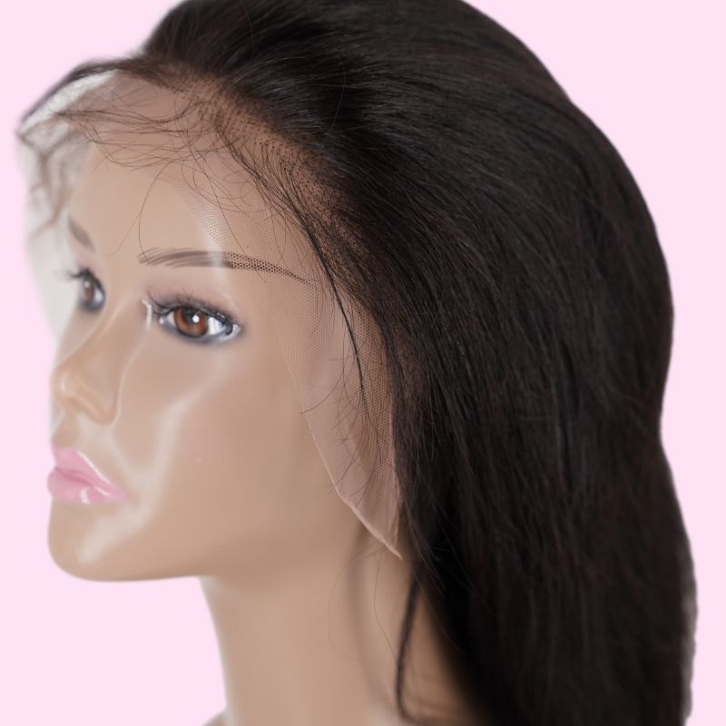 Straight 13x4 Transparent Lace Front Wig 100% Virgin Human Hair