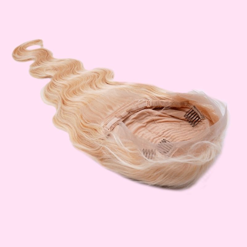 100% Virgin Human Hair Blonde Body Wave 13x4 Transparent Lace Front Wig